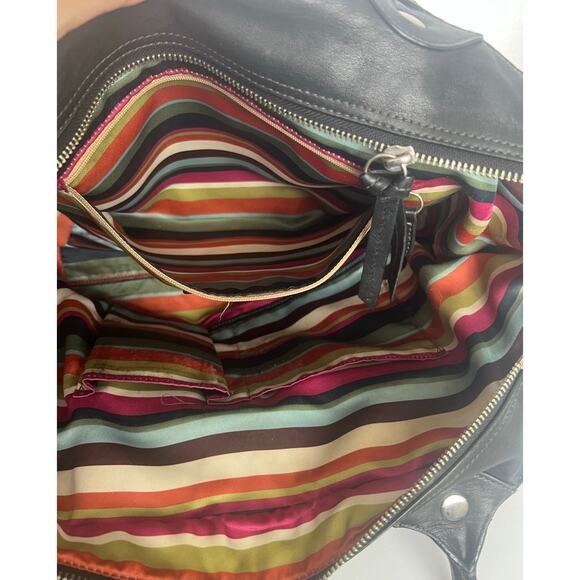 Coach Black Leather Bleecker Legacy Zip Closure Shoulder Handbag Tote Purse - Picture 10 of 11